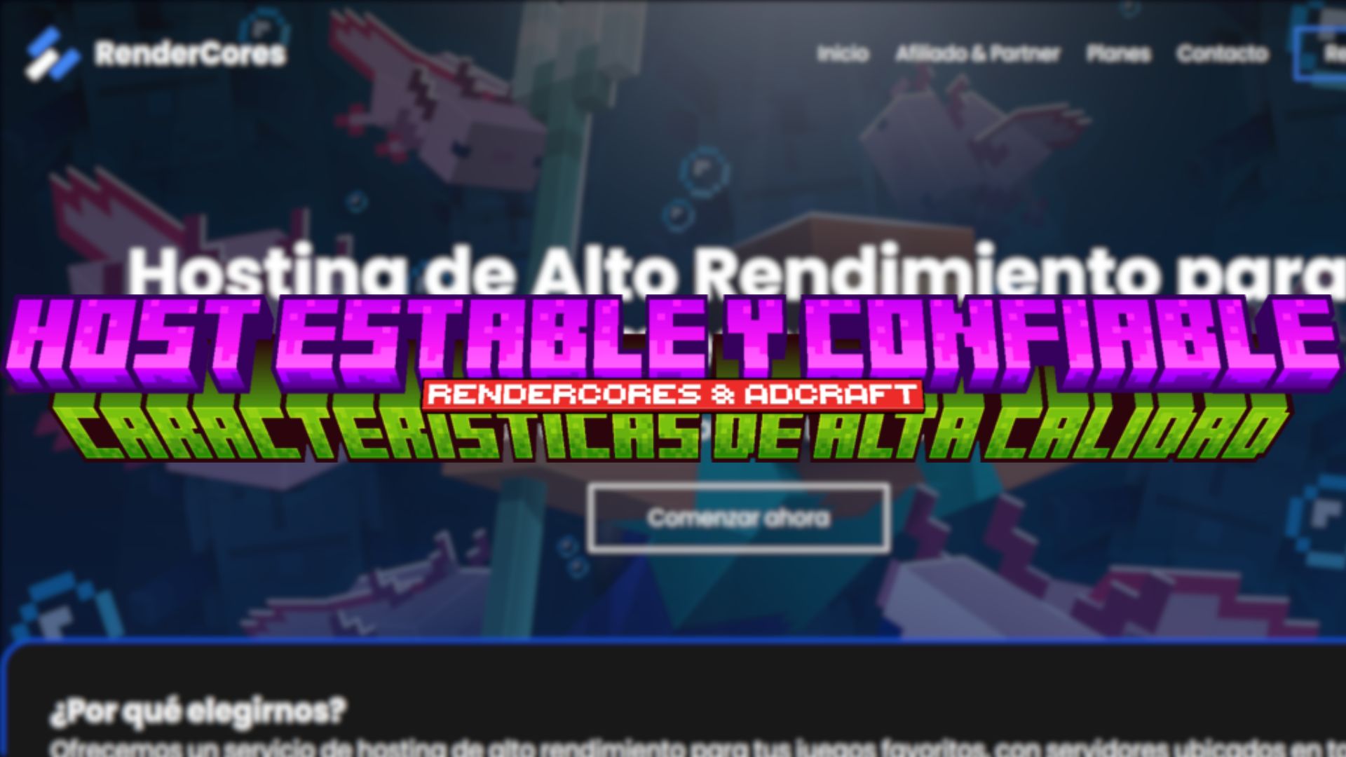 Creacion de Servidores de Minecraft: Como funciona un Host estable y confiable