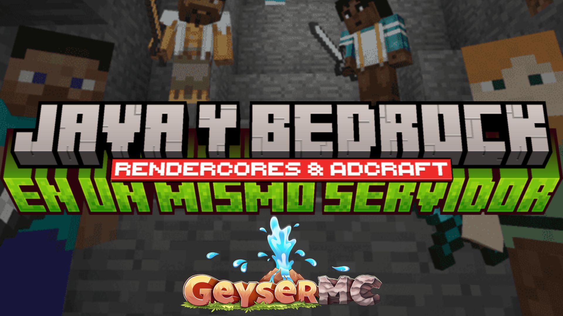 Java y Bedrock: Como hacer compatible un servidor de java con bedrock