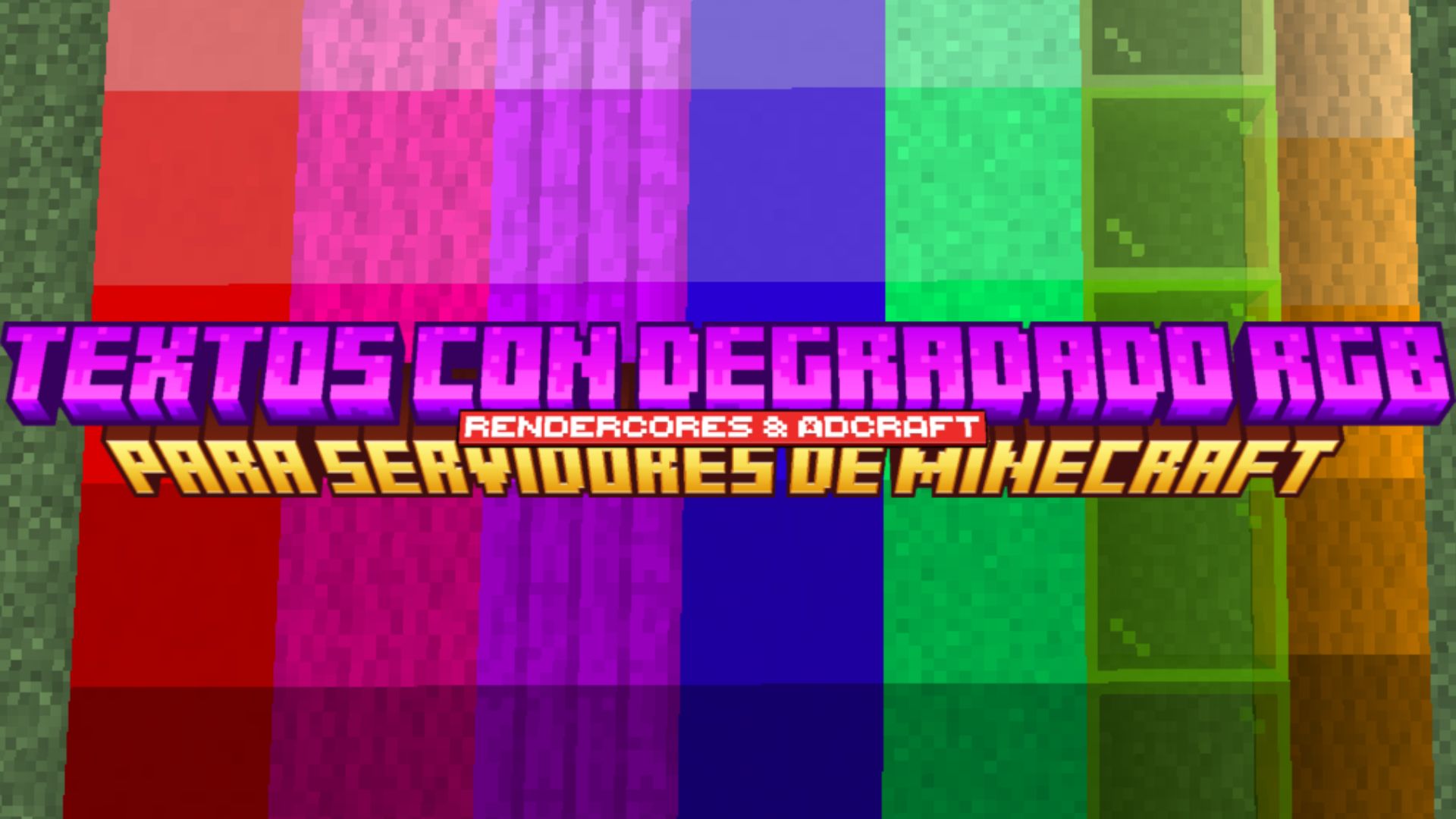 Generador de textos con degradado RGB para servidores de Minecraft (MiniMessage + JSON)